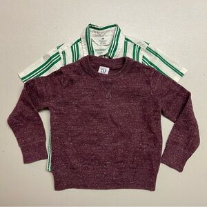 Boys H&M Kids Buttondown & GAP sweater